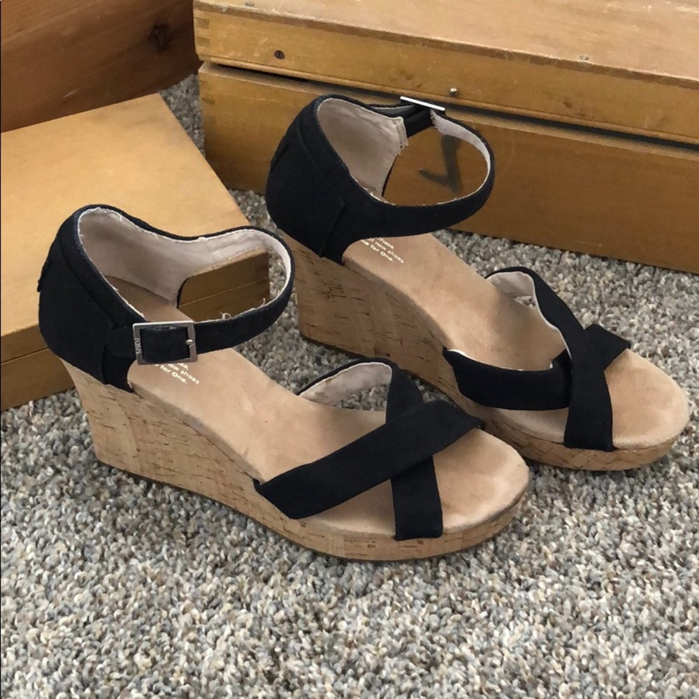 Toms wedge platform sandal